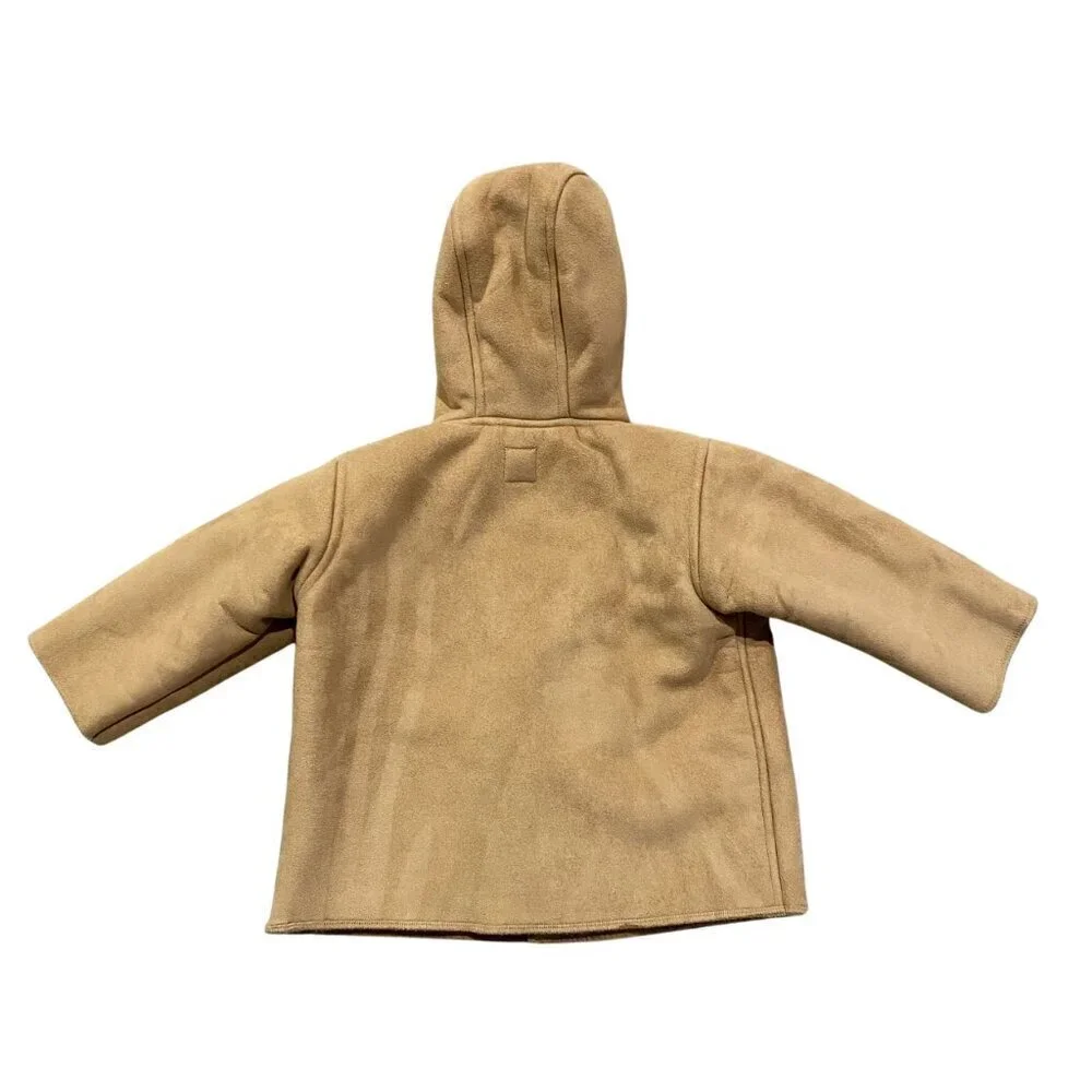 Baby Gap Suede & Fur Lined Coat - Size 12-18 months - Like New!